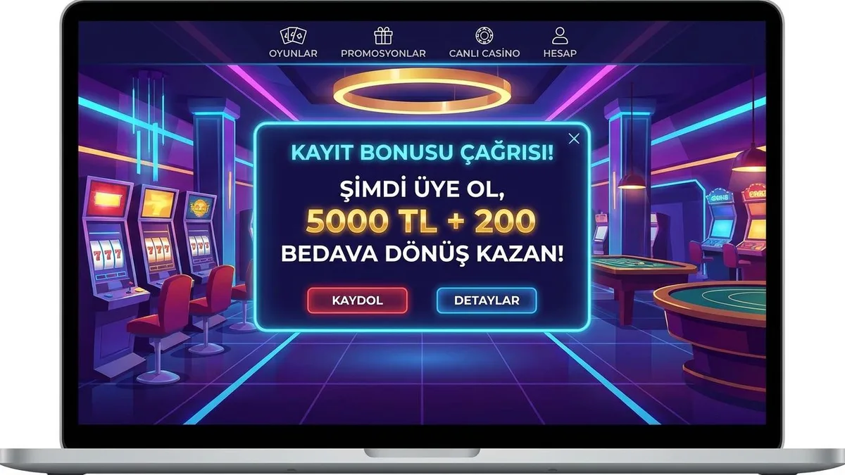 Bonuslu kayıt ekranı